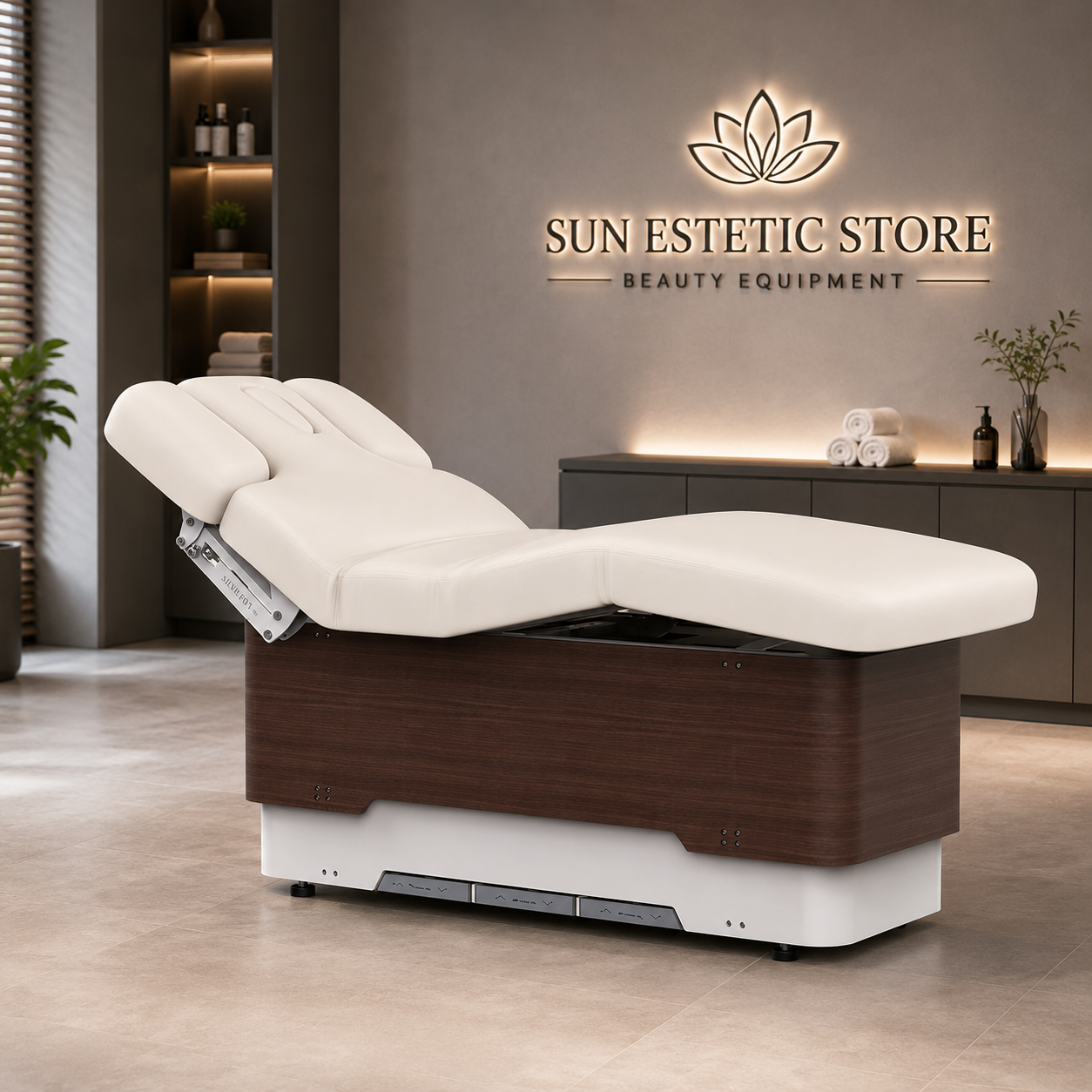 ONYX Lettino da Massaggio luxury Spa elettrico 3 motori riscaldato
