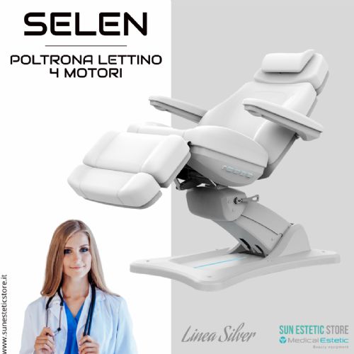 SELEN Poltrona lettino elettrica 4 motori riscaldata