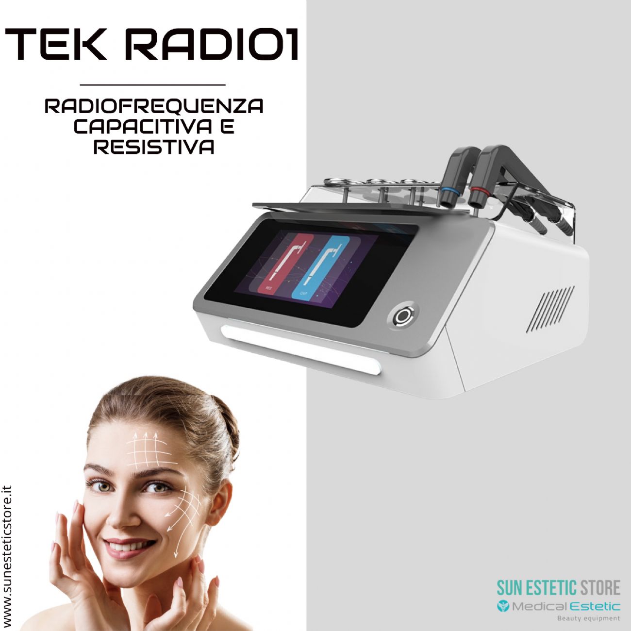 TEK Radio 1 Radiofrequenza capacitiva e resistiva estetica