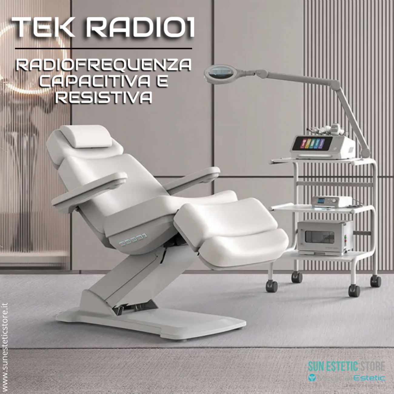 TEK Radio 1 Radiofrequenza corpo capacitiva e resistiva estetica