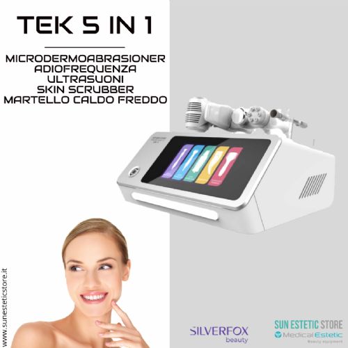 TEK 5 in 1 Apparecchiatura estetica multifunzione per trattamenti viso