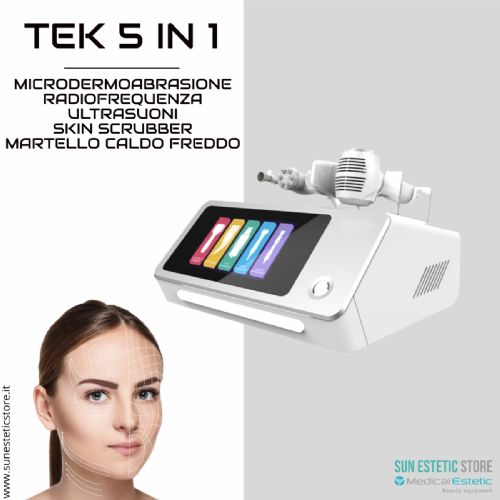 TEK 5 in 1 Apparecchiatura estetica multifunzione per trattamenti viso