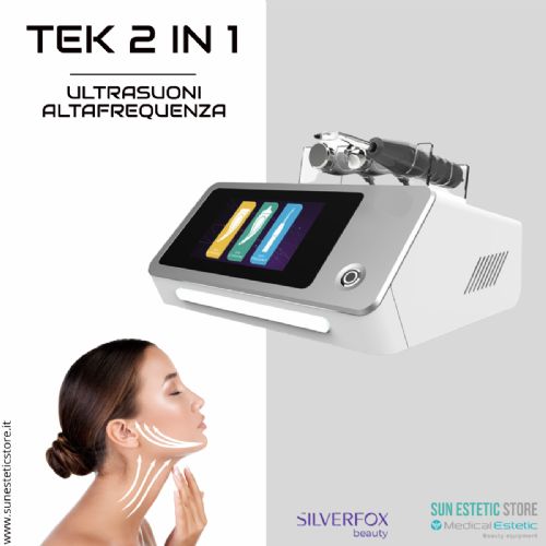 Tek 2 in 1 Apparecchiatura estetica multifunzione per Ultrasuoni e alta Frequenza