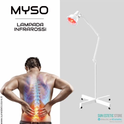 Myso lampada infrarossi con stativo per terapia del calore