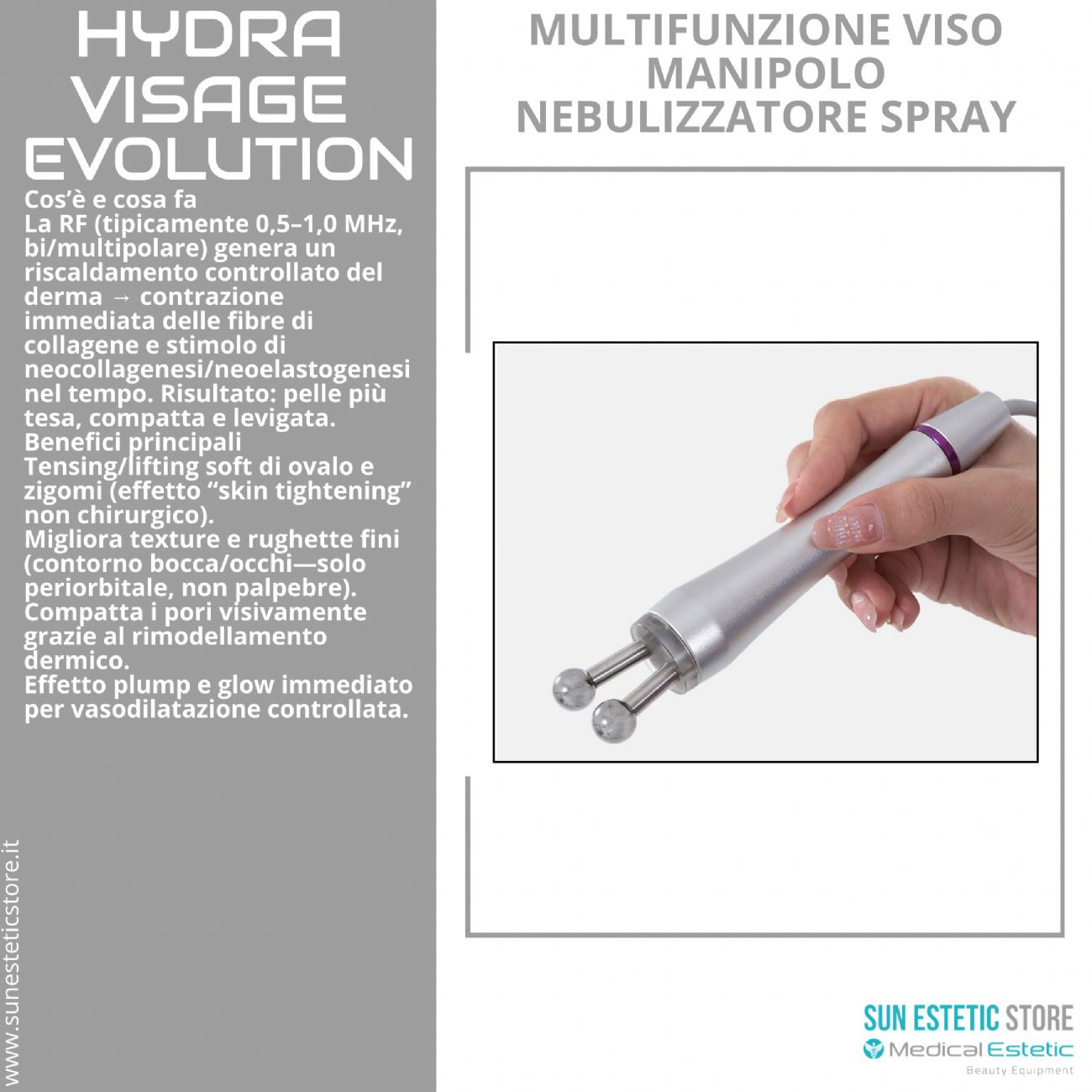 Hydra Visage Evolution Multifunzione trattamenti pulizia viso