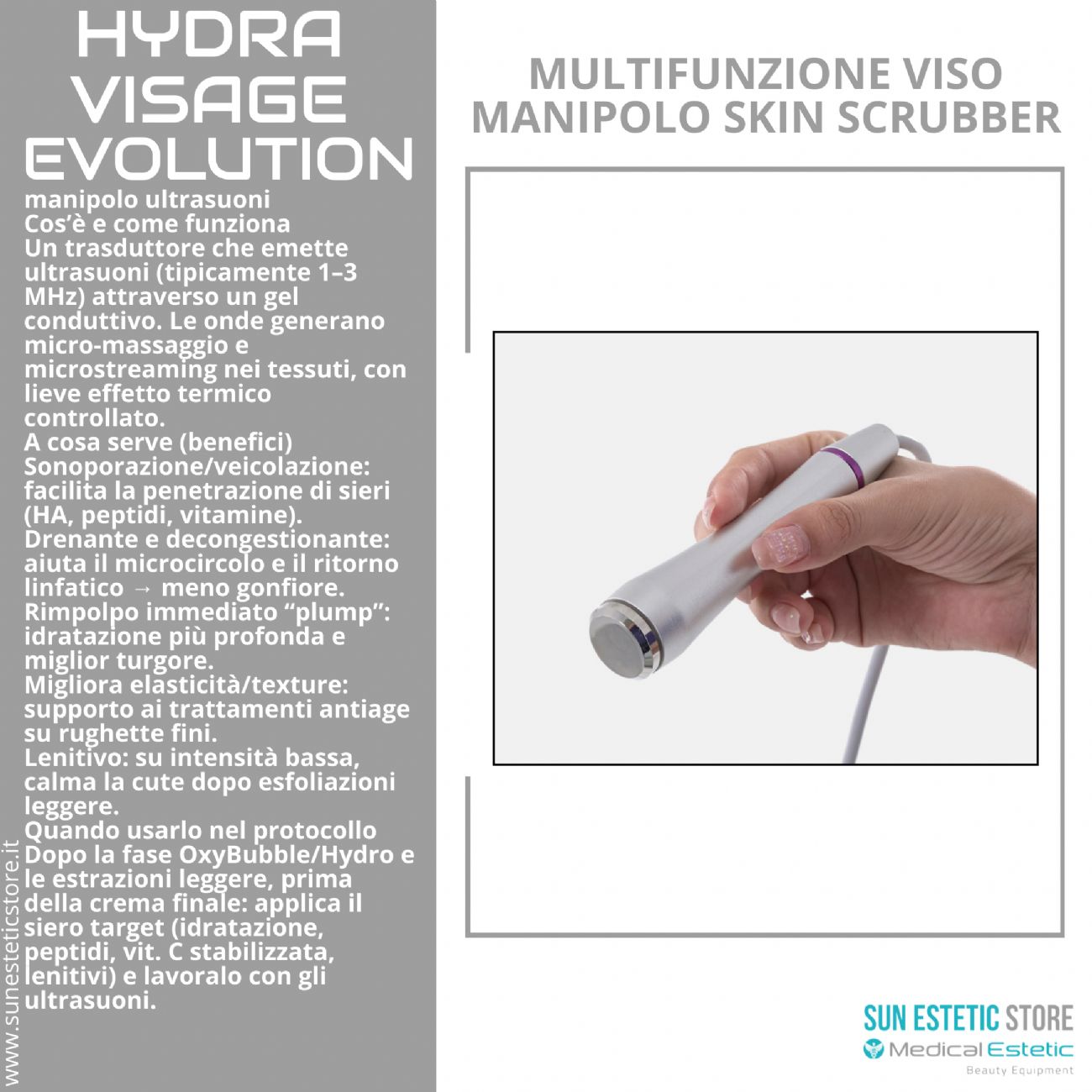 Hydra Visage Evolution Multifunzione trattamenti pulizia viso