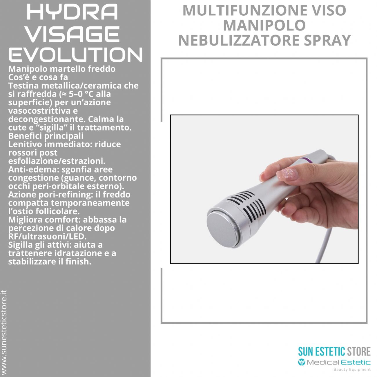 Hydra Visage Evolution Multifunzione trattamenti pulizia viso