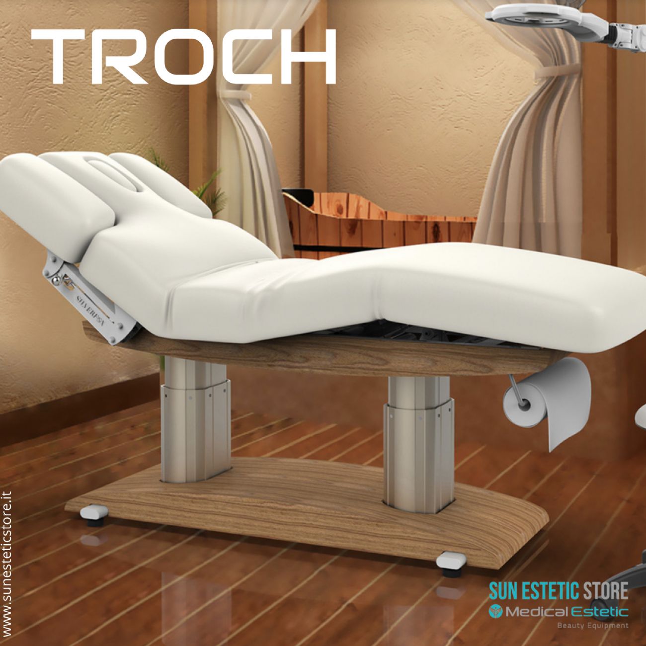 Troch lettino massaggio Spa 4 motori wellness estetica spa benessere