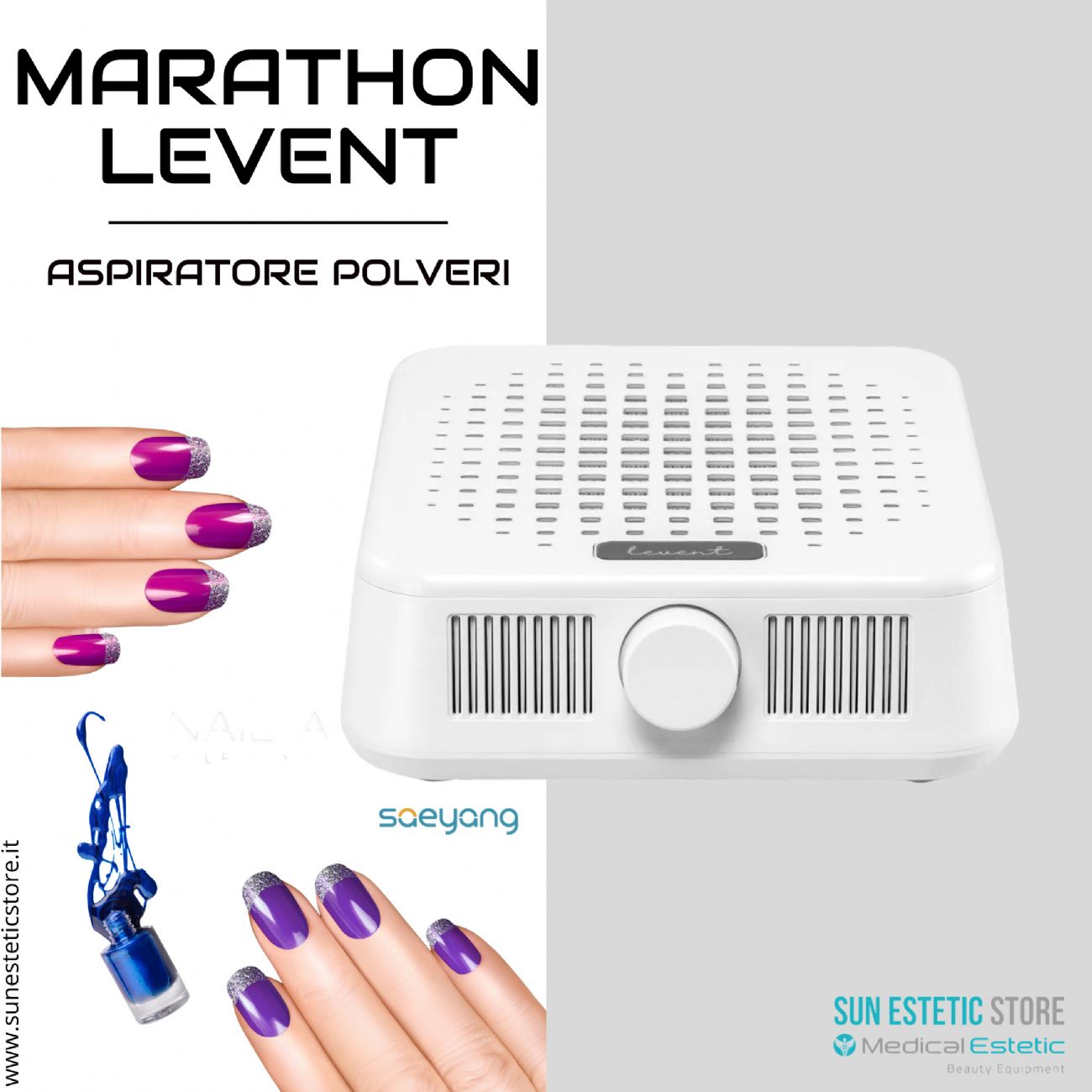 Marathon Levent Saeyang Aspiratore di polveri nails