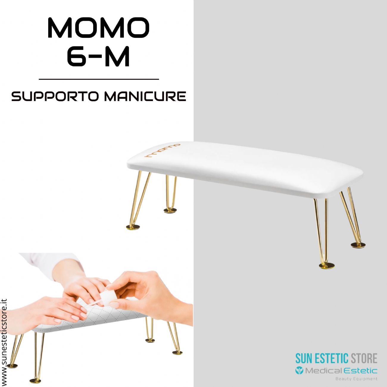 Momo 6-M Supporto poggiamani manicure