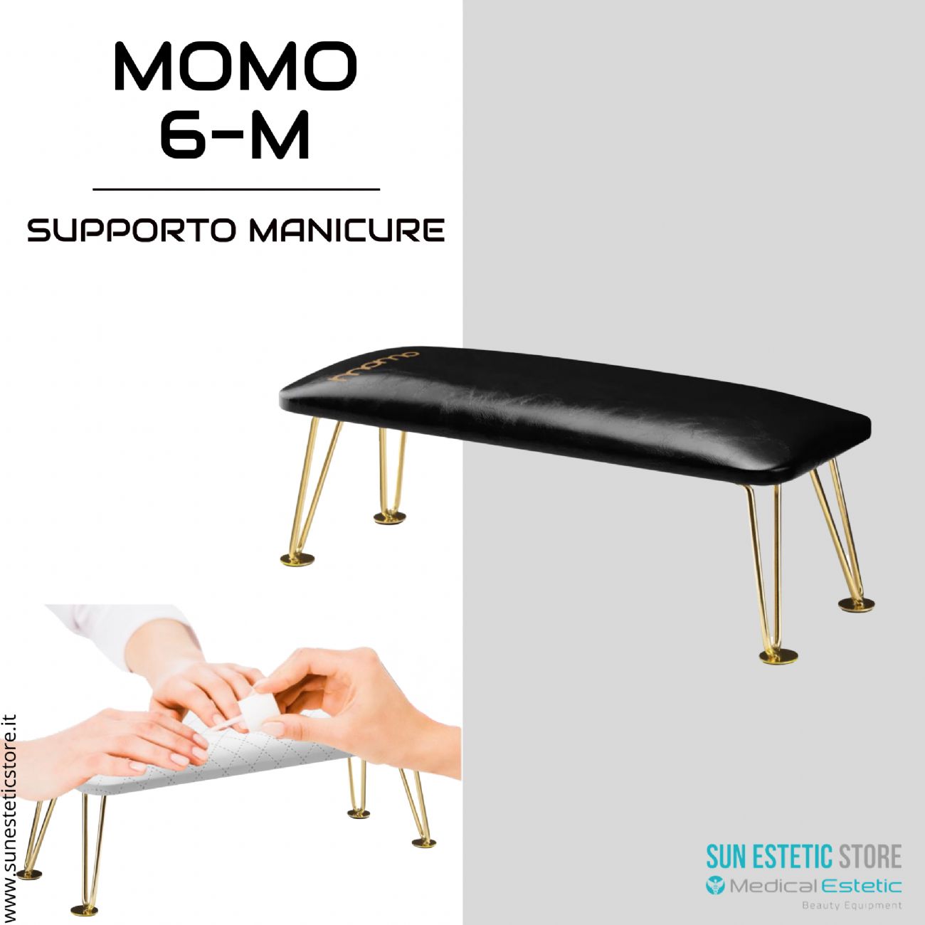 Momo 6-M Supporto poggiamani manicure