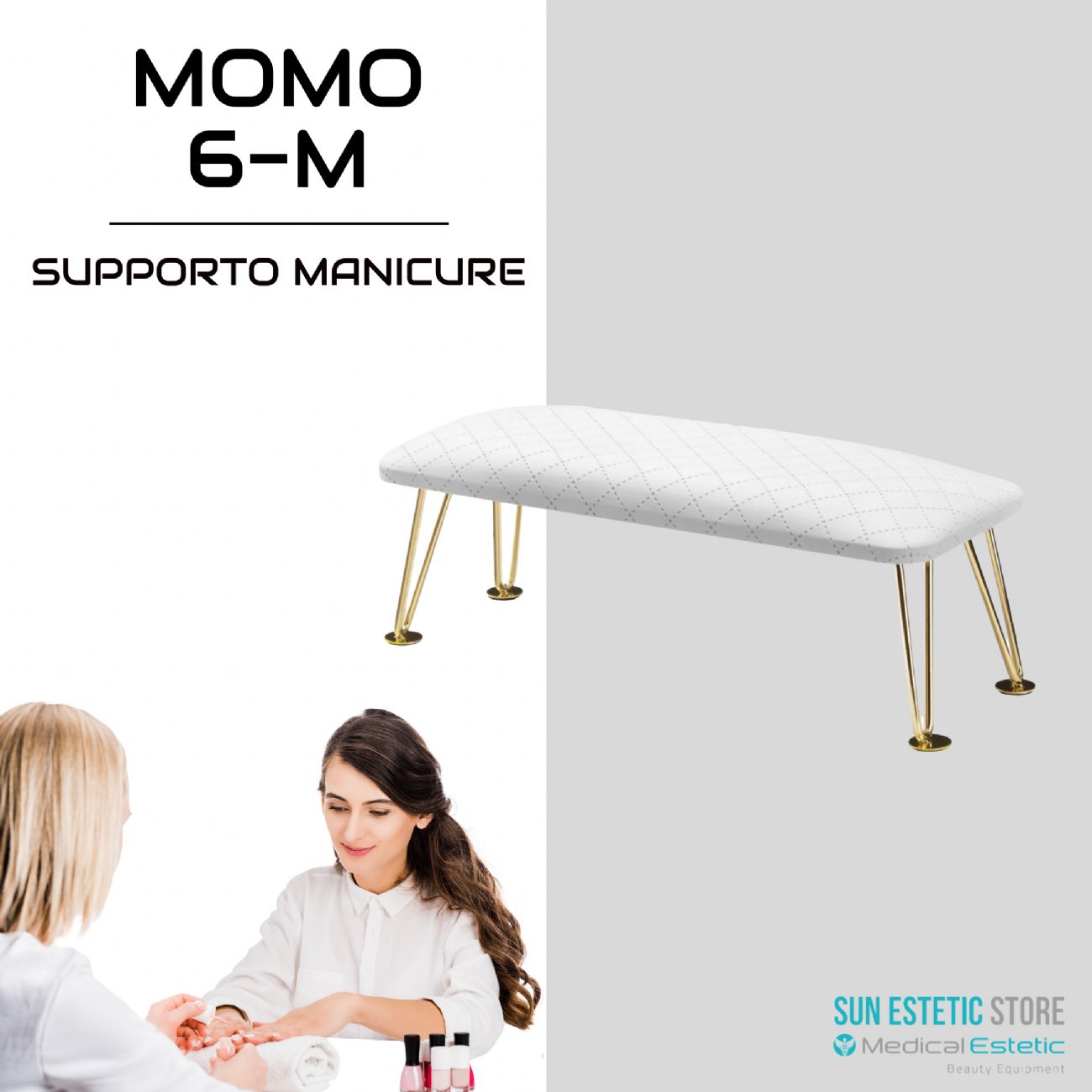 Momo 6-M Supporto poggiamani manicure