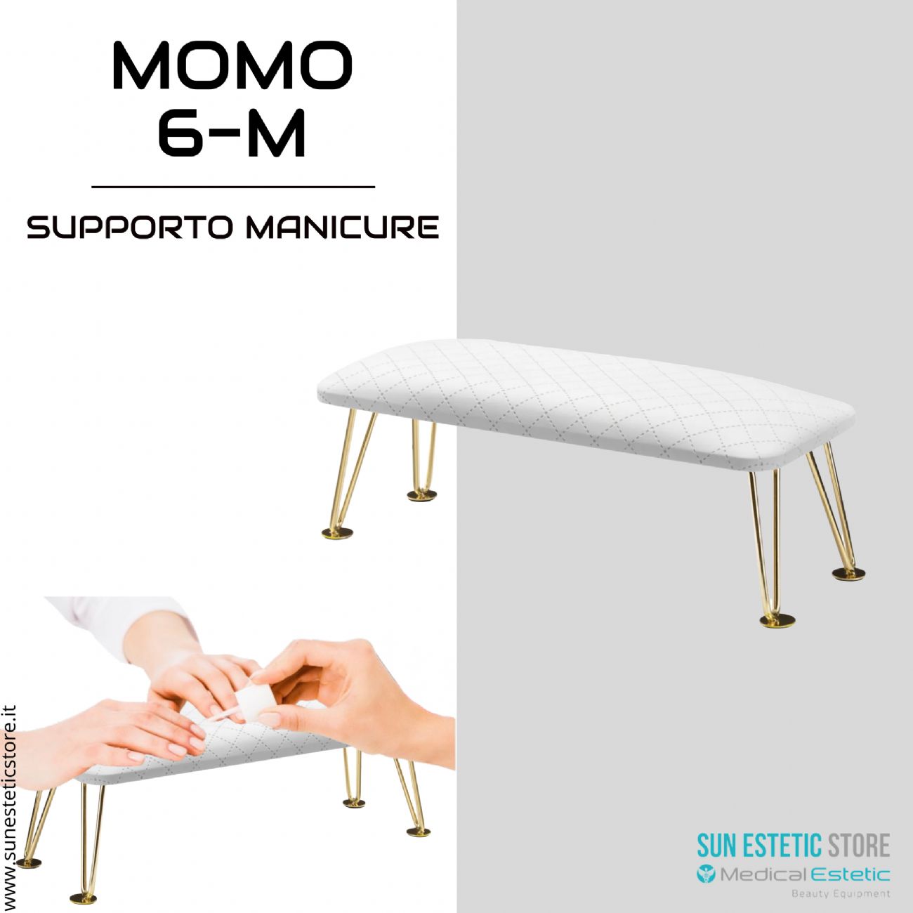 Momo 6-M Supporto poggiamani manicure