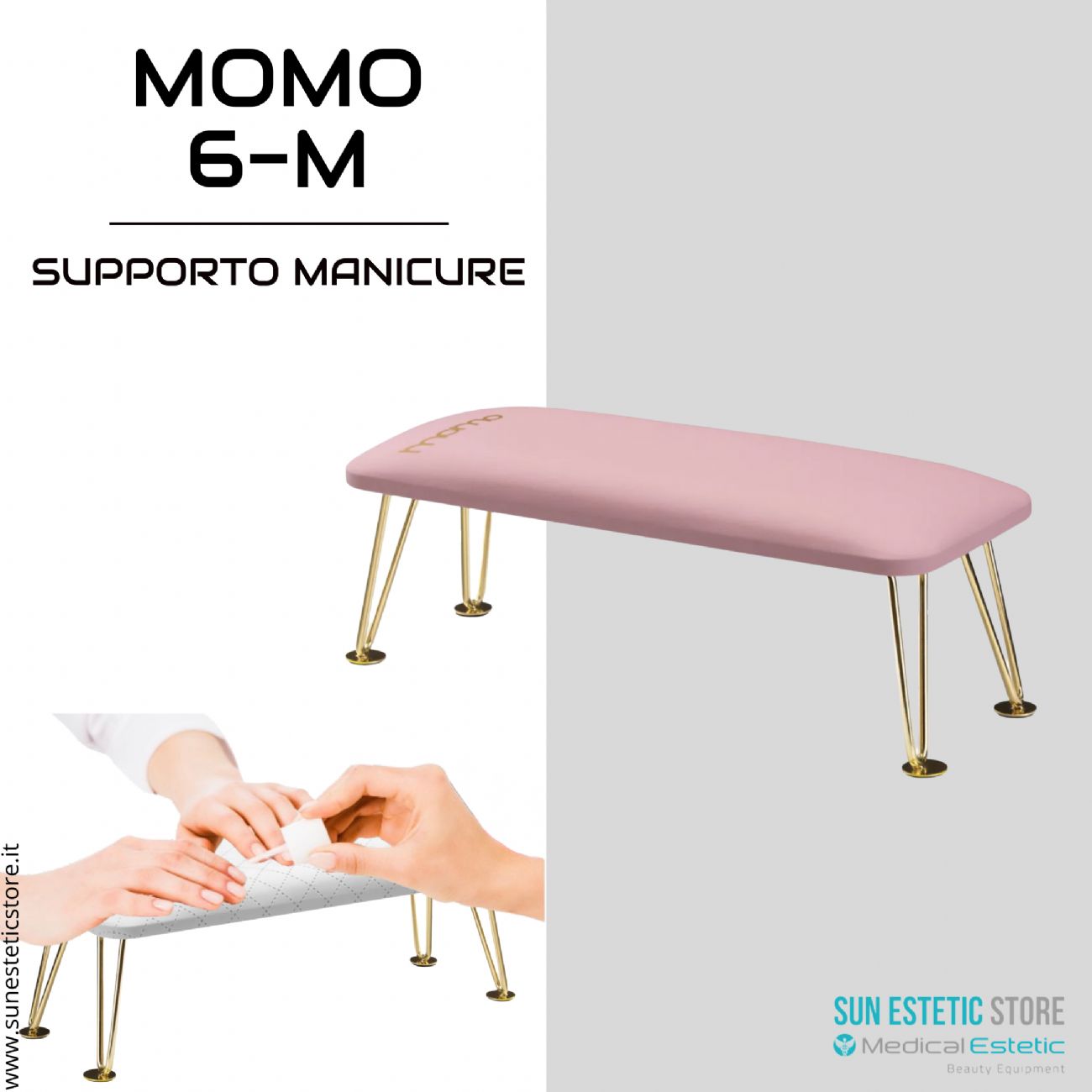 Momo 6-M Supporto poggiamani manicure