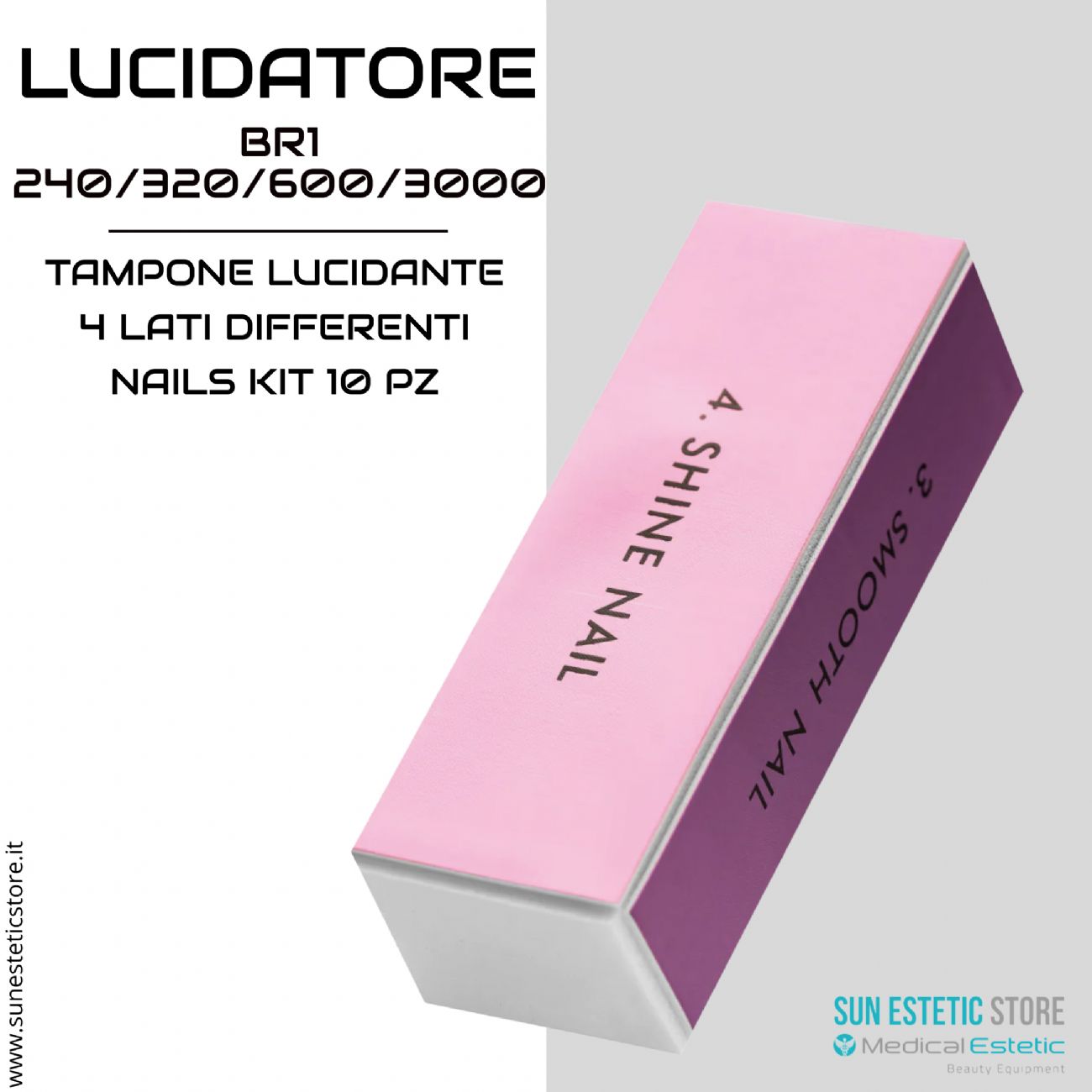 Tampone lucidante Ocho Nails  BR1 240/320/600/3000