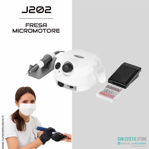 J202 Fresa micromotore per manicure pedicure 35000 giri