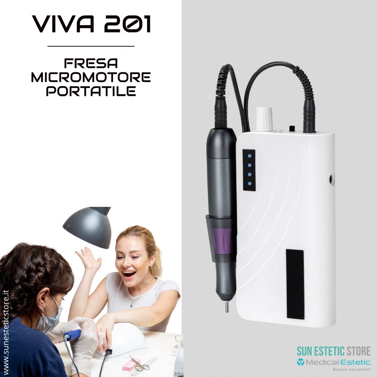 Viva 201 Fresa micromotore portatile a batteria