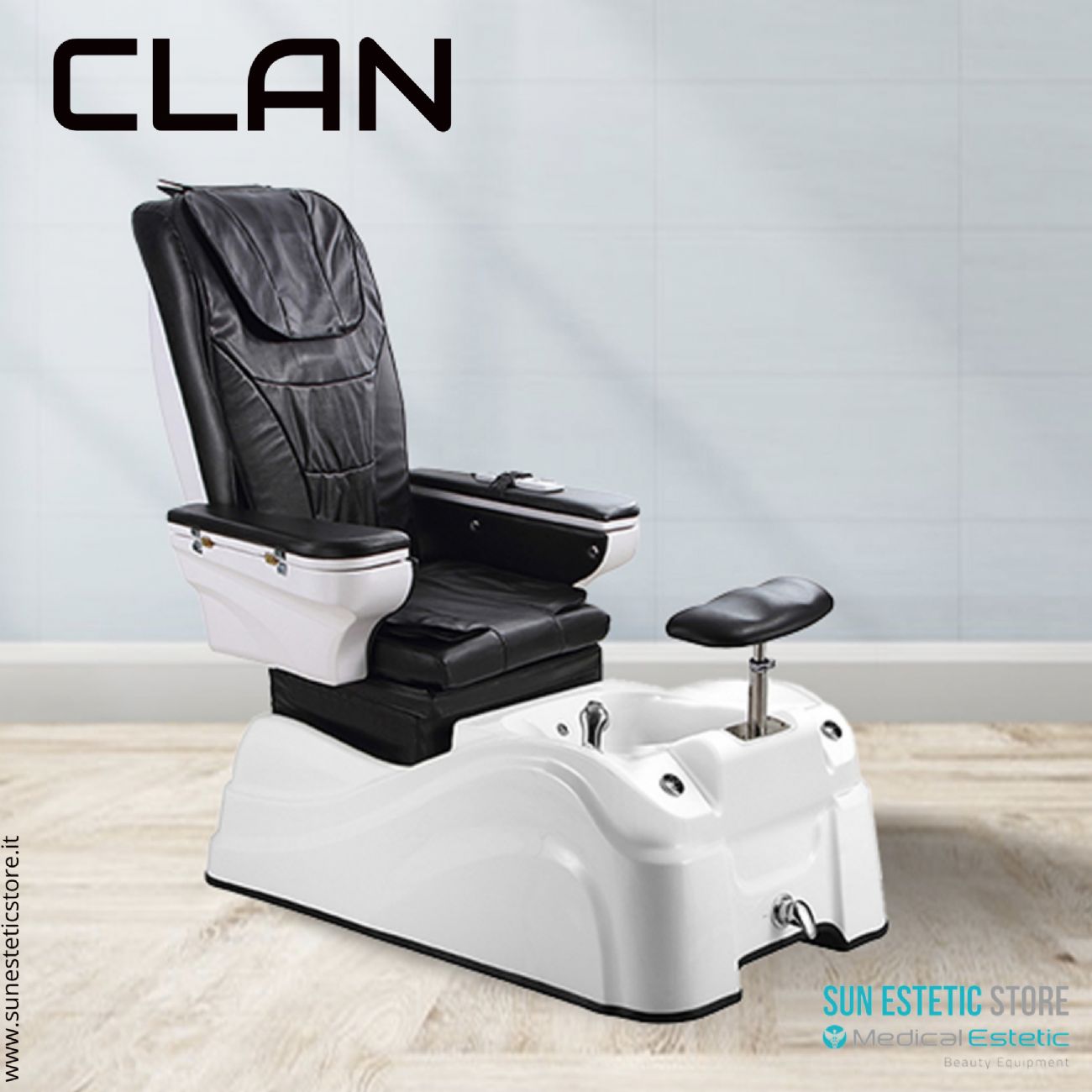 Clan poltrona pedicure elettrica massaggio aria shiatzu