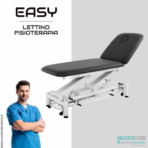 Easy lettino fisioterapia 2 sezioni 1 motore con comando perimetrale