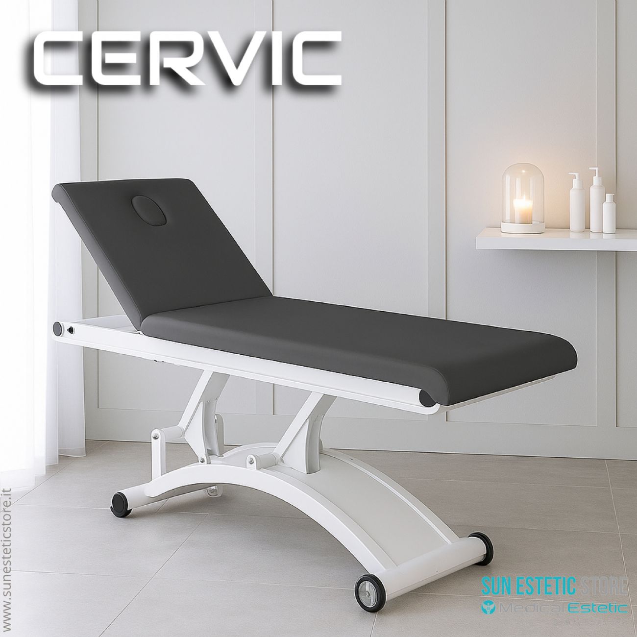 Cervic lettino massaggio elettrico 1 motore 1 snodo in metallo estetica