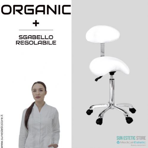 Organic + sgabello design elegante ergonomico professionale per estetica