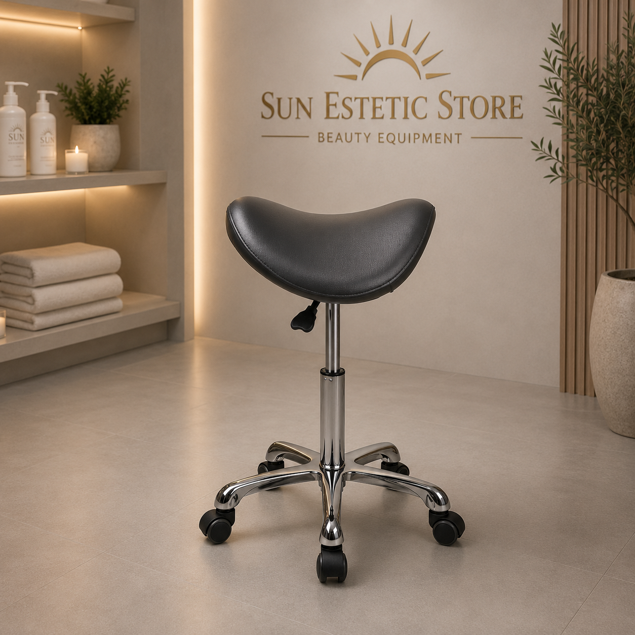Organic sgabello sagomato regolabile senza schienale estetica parrucchiere medico dentista