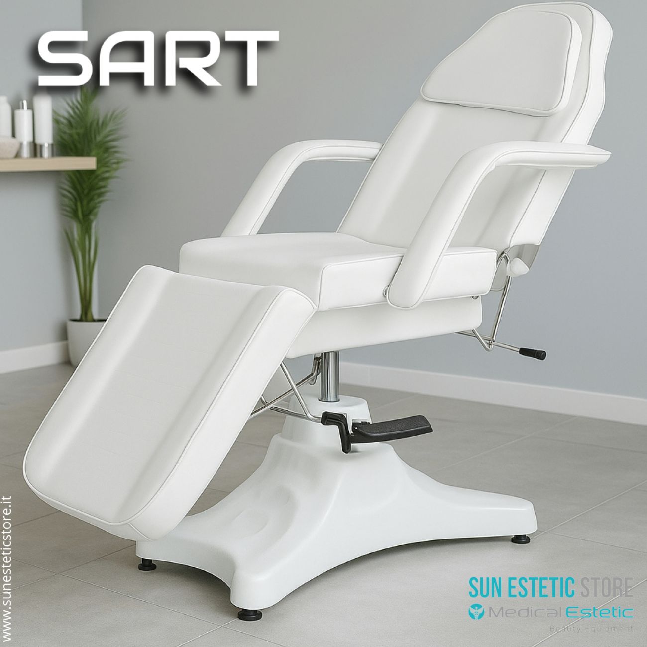 Sart poltrona lettino multifunzionale pompa idraulica estetica