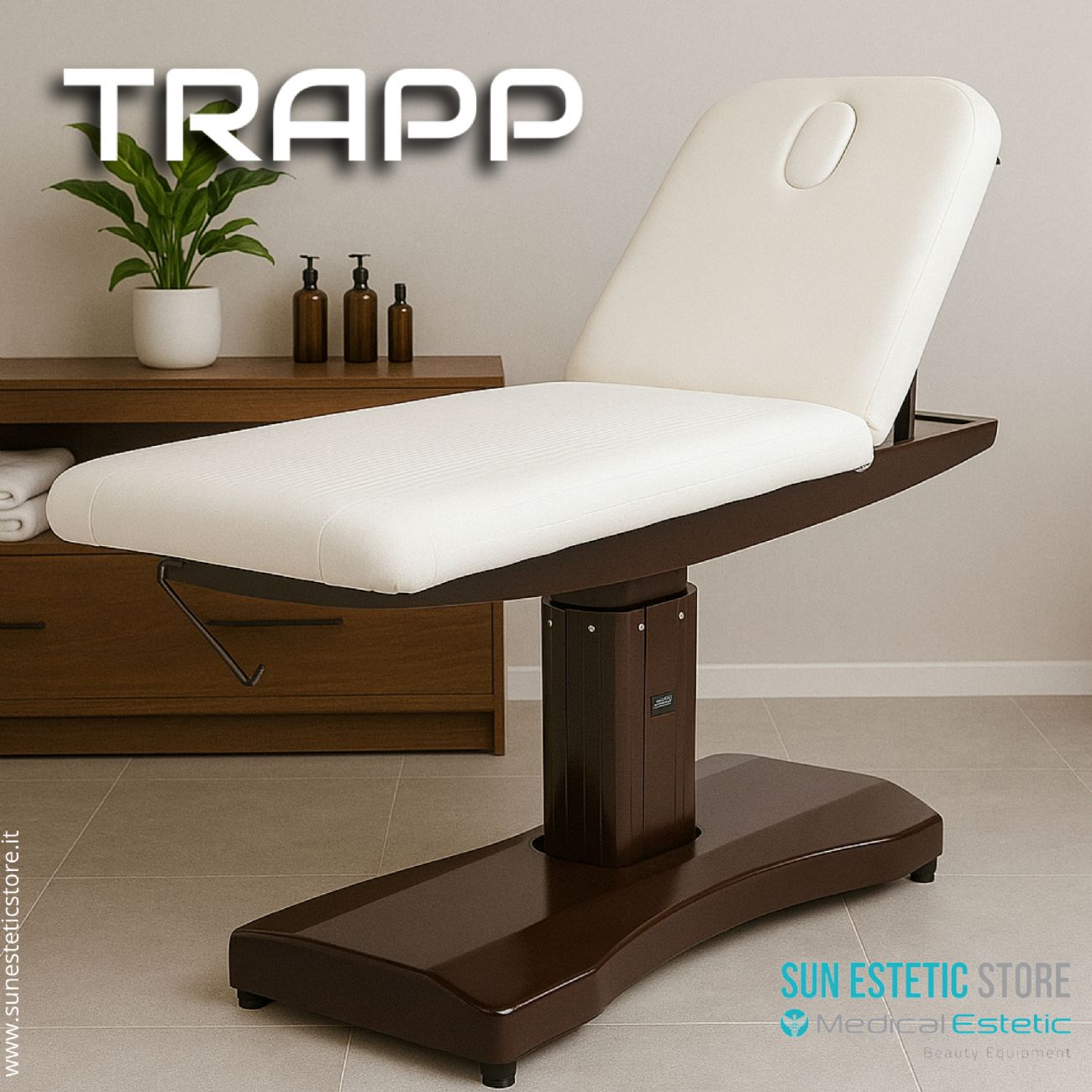 Trapp Lettino massaggio elettrico 2 motori per estetica e Spa