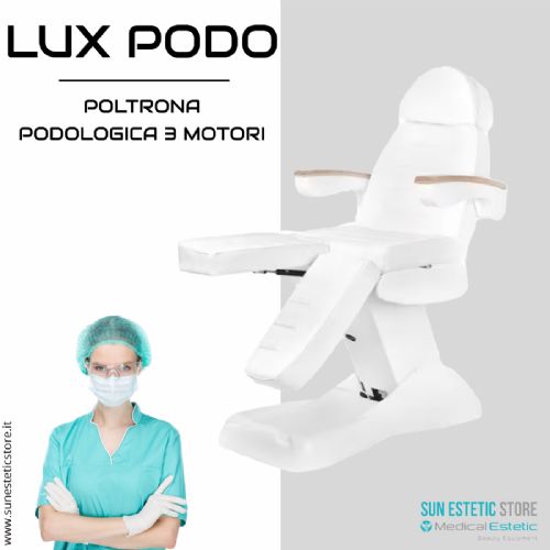 Lux Podo poltrona podologica elettrica 3 motori estetica